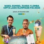 Juara 1 Lomba Cipta Lagu Olimpiade PAI 2025 Kementerian Agama Tingkat Nasional